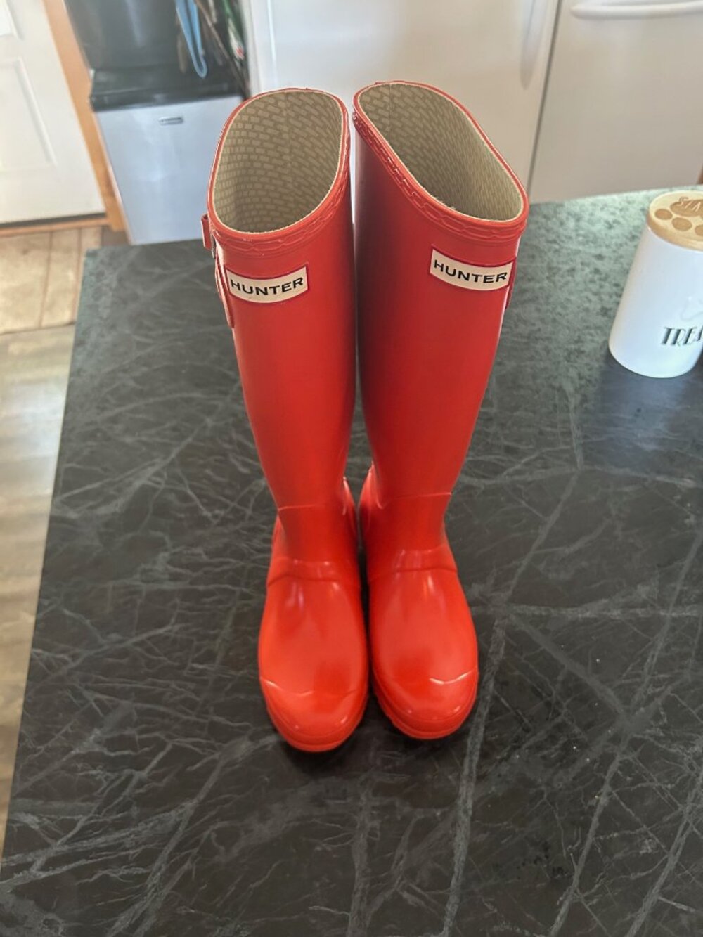 Womens Tall Red Hunter Boots Size 5